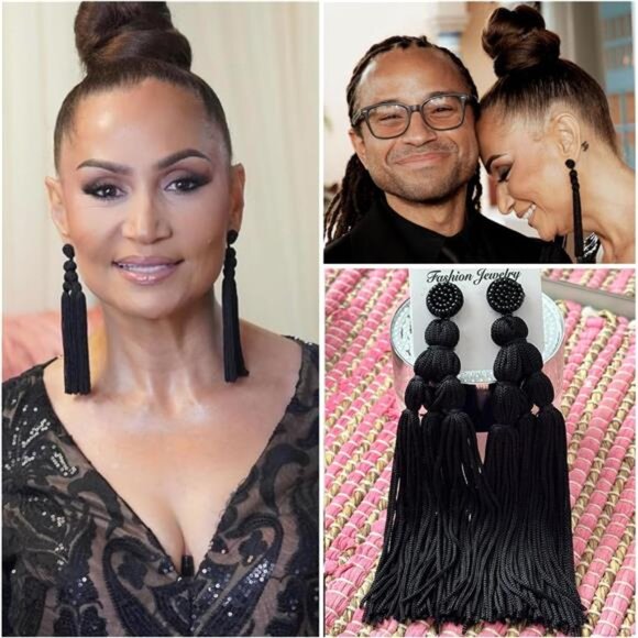 Handmade Beaded Tassel Earrings | 5.5” Long Boho Fringe Earrings - Picture 2 of 5